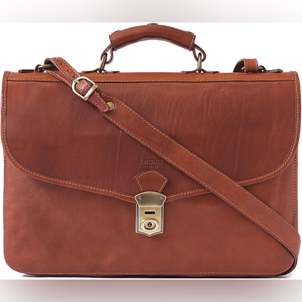 MEDICI LEATHER BRIEFCASE